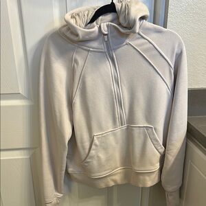 Cream Hooded Sweatshirt